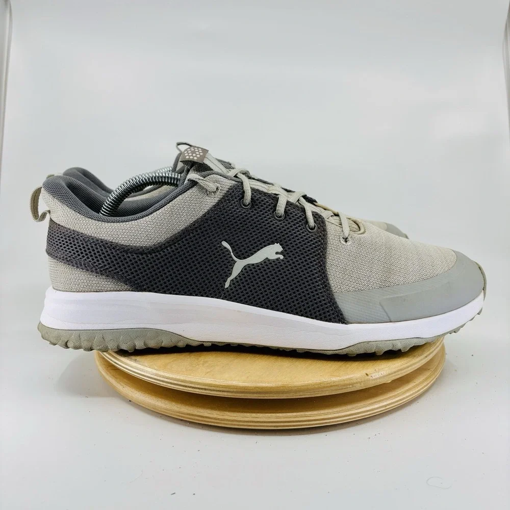 PUMA Grip Fusion Golf Shoes Men's Size 11.5 Gray Turf Sneakers Pre-Owned Comfort - Picture 5 of 8